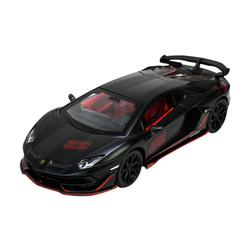 Автомодель Автопром Lamborghini Aventador SVJ, 1:32, у коробці, зі світлом та звуком, чорна, від 3 років, 15*6*4 см (68472(B))