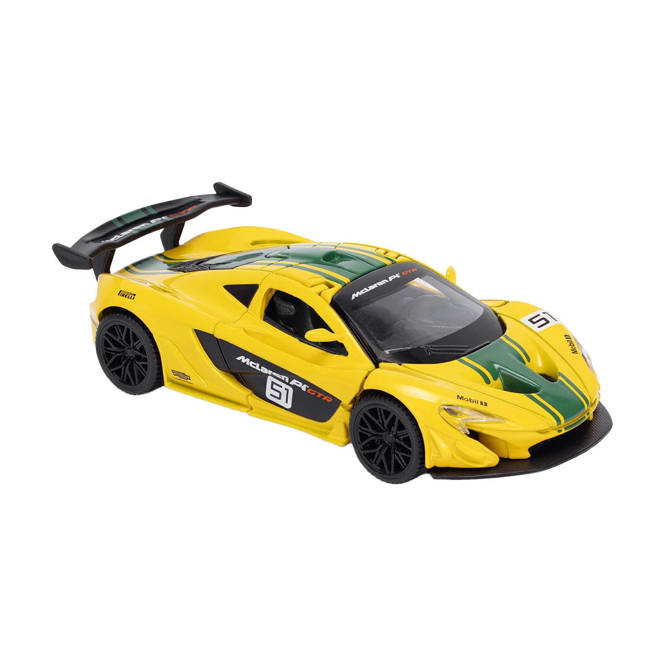 Автомодель TechnoDrive McLaren P1, жовта, 1:24, від 3 років, 8*19*5 см (250943MLP1YW)